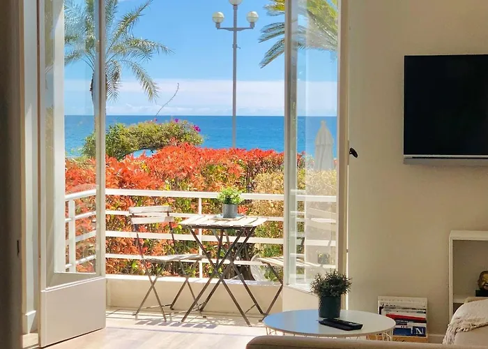 شقة Stunning Flat With Sea View & Garden On Promenade Da نيس